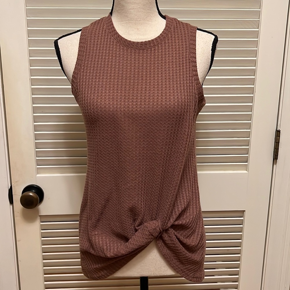 131. Forever 21 Thanth Twisted Front Top in Brown